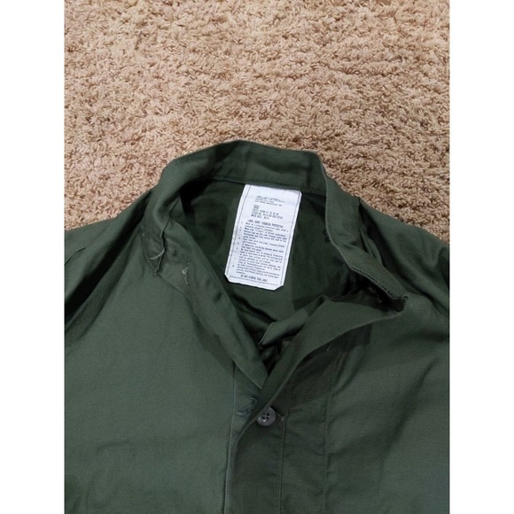 VTG 70s US Army Military Chemical Protective Liner Shirt Jacket OG107 Large L/R - Picture 3 of 6